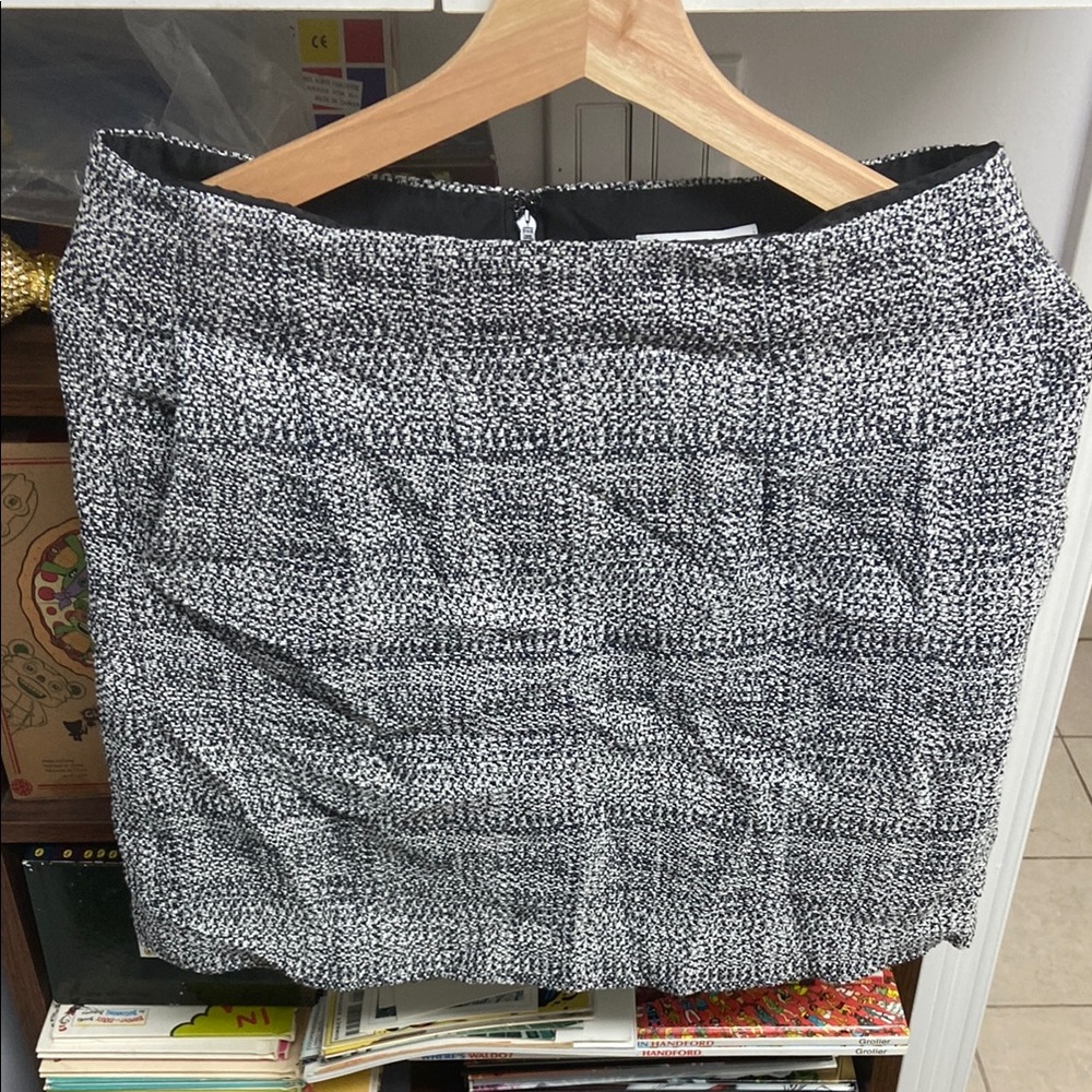 Babaton Black and White Pencil Skirt Mini